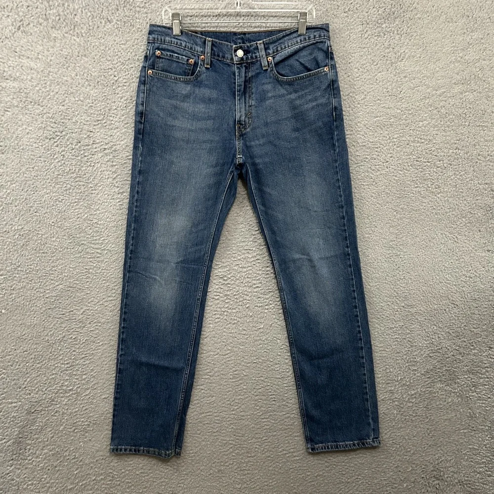 Levis Jeans Mens 32x32 Blue Denim‎ 514 Straight American Cotton Work Wear Adult